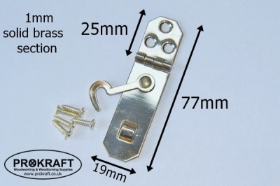 Solid Polished Brass Hasp & Staple Set